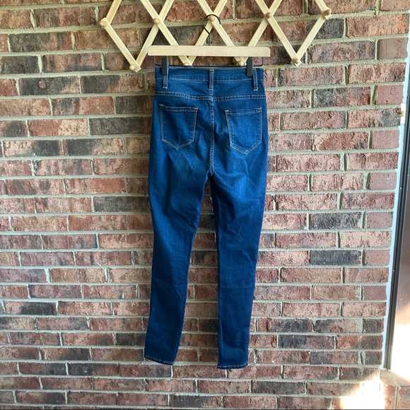 { FASHION NOVA } Dark Wash Classic High Waist Skinny Jeans - Picture 8 of 10